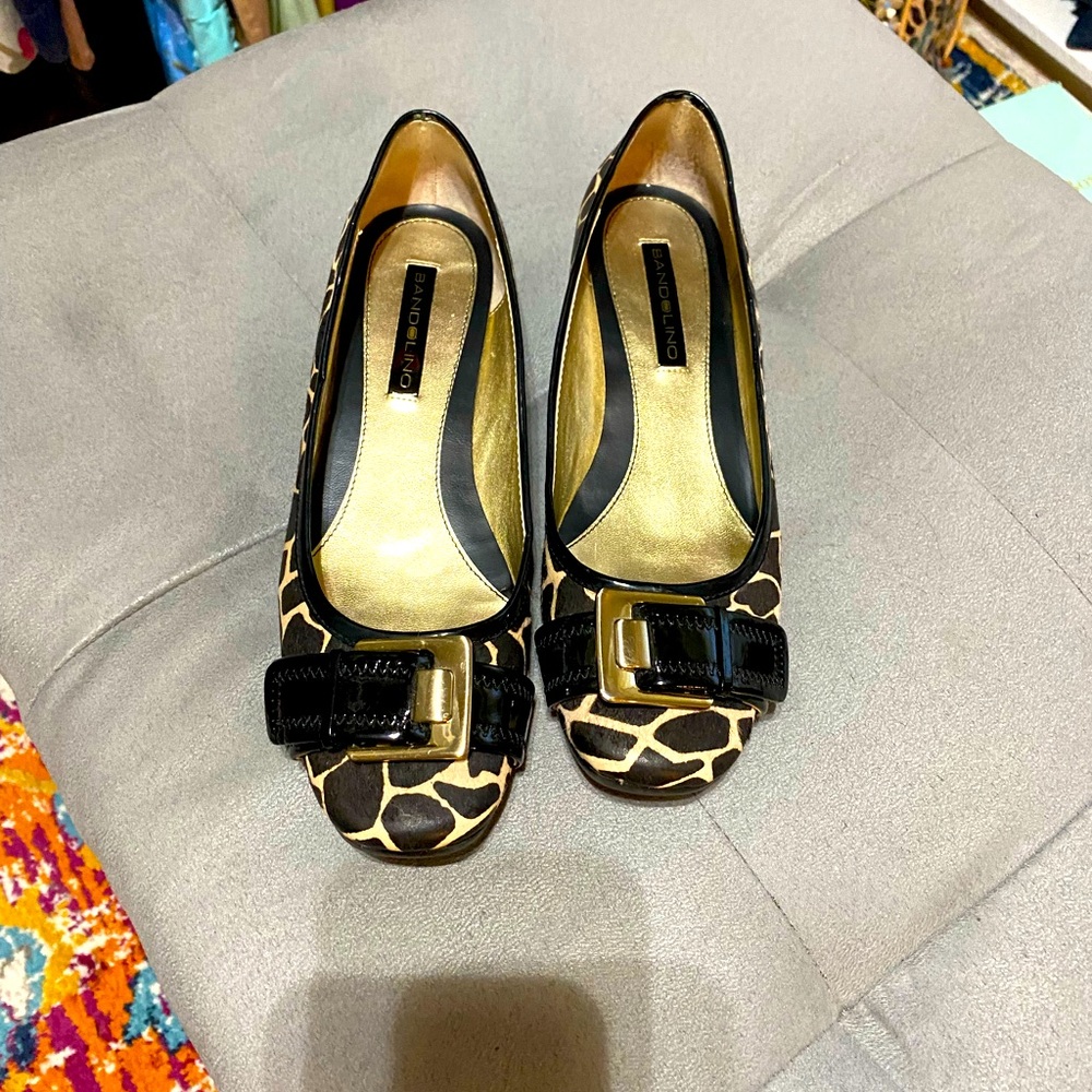 Bandolino | Giraffe Print Flats Size 7 1/2